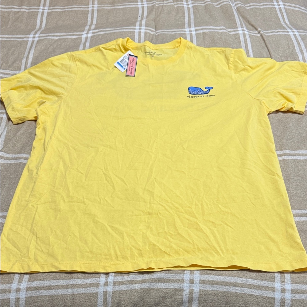 Vineyard Vines Men's Bright Yellow Short Sleeve Tee